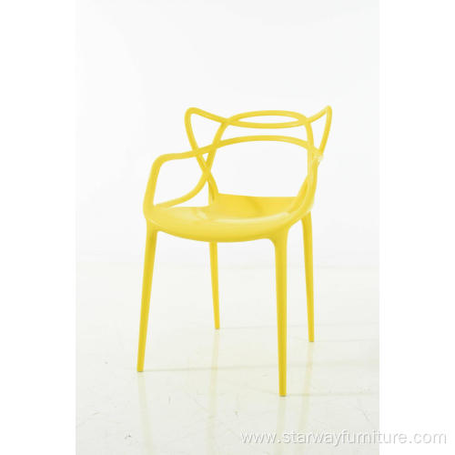 Modern web PC Plastic clear chair Stackable Chair